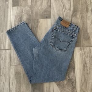 Vintage Levis 505 Jeans Mens 38/32 Blue Regular Straight Medium Wash Made In USA